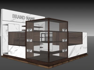 3d model for your Kiosk, Exhibition booth and Trade Show booth
