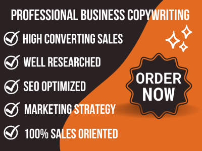 Fantastic high conversion copywriting to boost sales