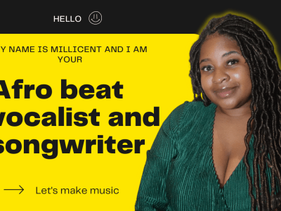 An Afro Beat or Amapiano singer for your song