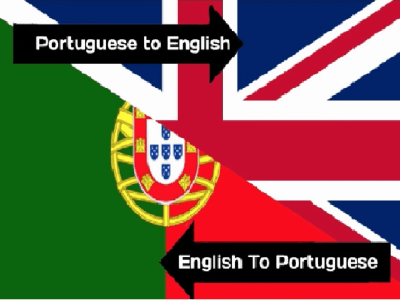 A translated page from Portuguese to English and vice versa