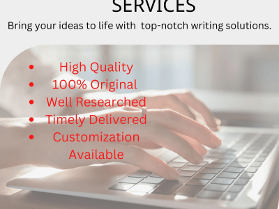 A professional quality article on your desired topic