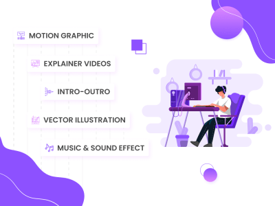 Motion graphics animated video