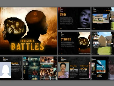 A pitch deck presentation for your film concept or TV series