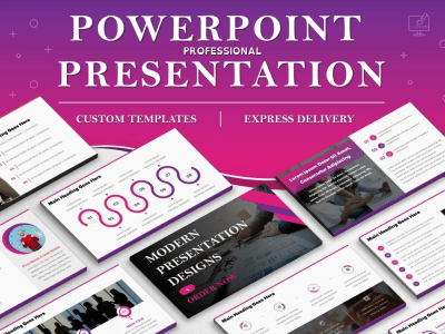 Powerpoint presentation and investor pitch deck design