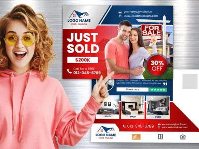 Real estate postcard design and direct mail eddm postcard
