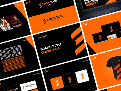 A modern logo design & brand style guide for your business
