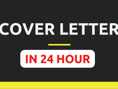 Amazing cover letter within 24 hour