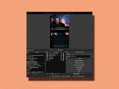 A custom open broadcaster layout!