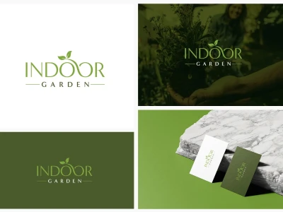 Professional landscape, grass trimming, and lawn care logo