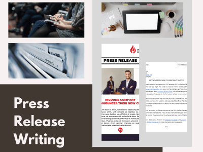 A concise press release written by an expert