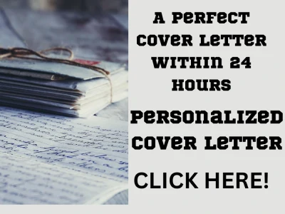 A perfect cover letter within 24 hours