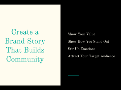 An engaging brand story copy that let your brand values shine through