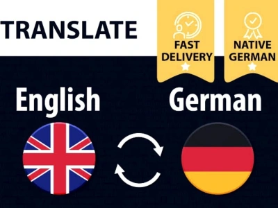 English to German translations professionally and competently