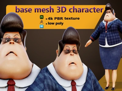 Cartoon Character Modeling, Digital Sculpting