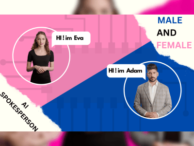 Ai spokesperson video like a human