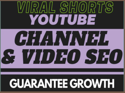 YouTube channel growth manager and video SEO Expert"