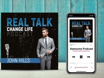 Get creative podcast cover that will catch viewer's attention