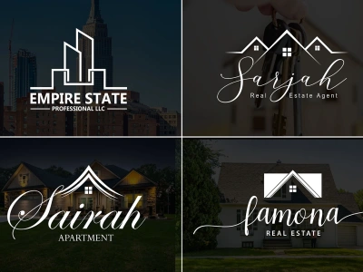 Real estate, Property, Mortgage, Building, Construction  Logo Design