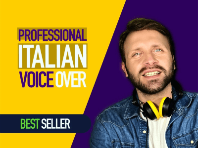 A professional Italian voice over
