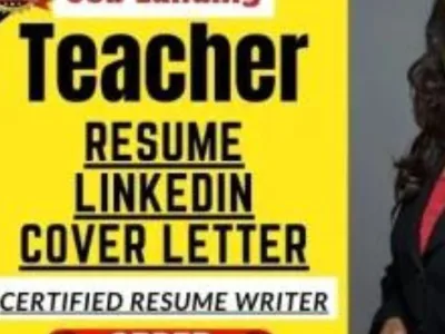 An ATS optimized Teacher/ Professor Resume, Cover Letter& LinkedIn profile