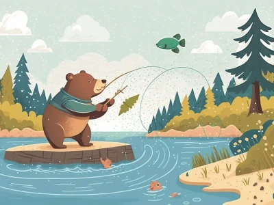 Awesome children story book illustration