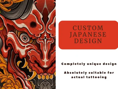 Custom Japanese tattoo design for you