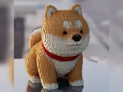 A High Resolution Lego 3d Model of your 3d Model