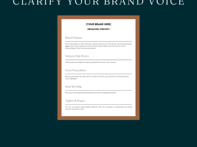 A comprehensive brand messaging strategy that engages your target audience!