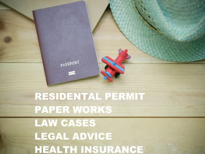The residency permit in a package including foreign health insurance