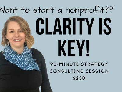 90 minutes of nonprofit startup strategy consulting.