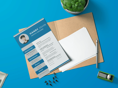 Modern, professional resume, CV, and Cover letter