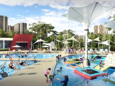 A Park/Community Playground Rendering