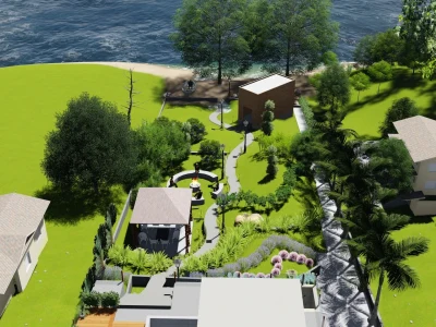 Site contours in 3d using google map
