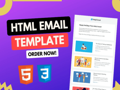Custom responsive html email templates using mjml Upwork Custom responsive html email templates using mjml Upwork