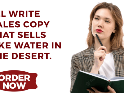 A converting and compelling sales copy for your business