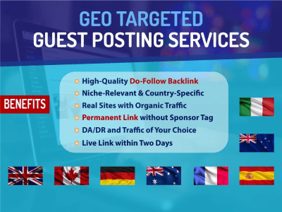 SEO backlinks through high DA guest post high authority link building