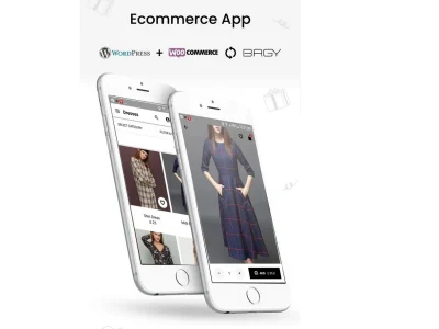 Ecommerce mobile app with web admin panel