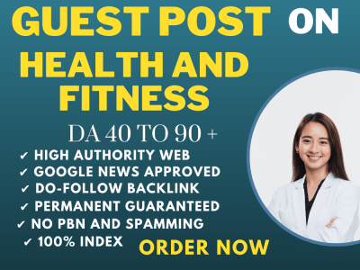 A health guest post on high-authority health blogs