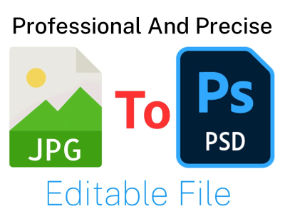 Professional and precise JPG to PSD file conversion