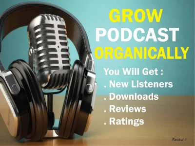 A natural Apple podcast promotion for a lot of downloads and ratings