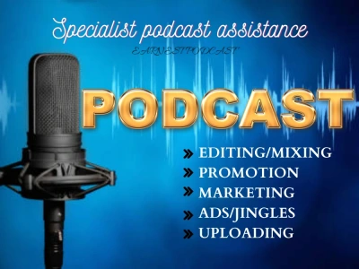 A professional buzzsprout,castos, apple and podbean podcast assistant