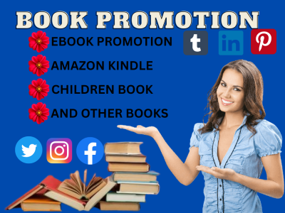 Book promotion, amazon KDP, ebook promotion, and audiobook promotion