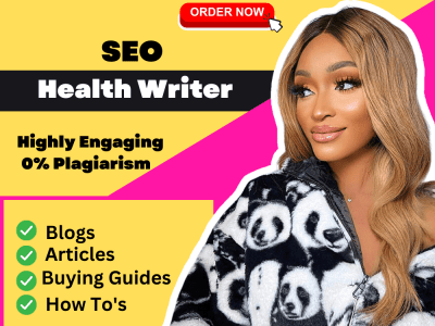 SEO Medical, Supplement, Health & Wellness, E-book, Articles and Blog Post