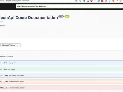 You will get a rest api with unit tests and openapi swagger documentation in laravel