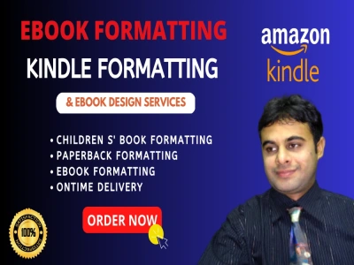 Amazon KDP Virtual Assistant, format and publish your book on amazon kindle