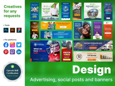 Professional and unique banner ads, website banners and Google Ads