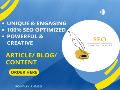 You will get high-quality SEO articles, blog posts and site content