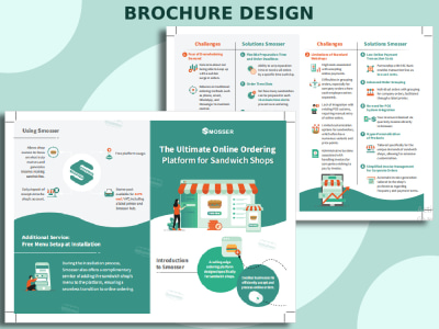 A custom Multi-page Brochure design | Tri-fold | Bi-fold | Folded Brochure