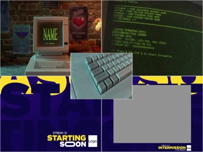 Animated 3D YouTube - Twitch Live Streaming Package - Overlay