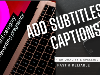 High quality Subtitles and Captions for 1min - 1hr videos